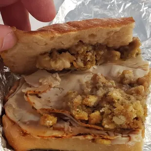 All the fixings of a traditional Holiday feast