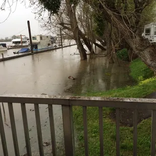 Docks level with RV park.