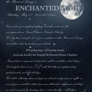Prom Nite.  Benefit for The Ronald McDonald House
 What a fun and elegant evening, raising over $12,000!
