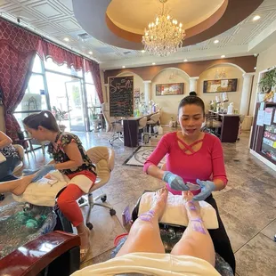 Lavender pedicure, scrub, relaxing,