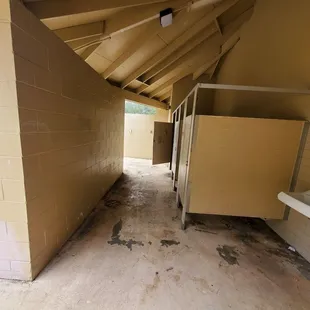 Bathrooms stalls were all graffiti'd on. Please help take care of public property so that everyone can use them. Thanks (: