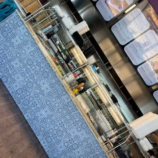 a view of the kitchen