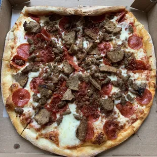 Meat pizza.