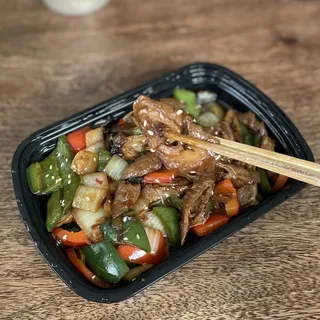 spicy friend pork intestine