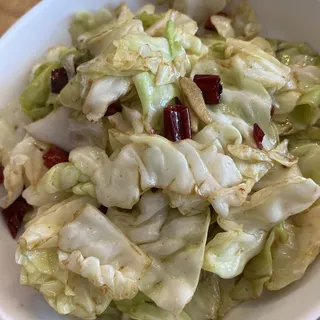 pan-fried napa cabbage