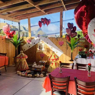 Our traditional decorate with Valentine's Day !