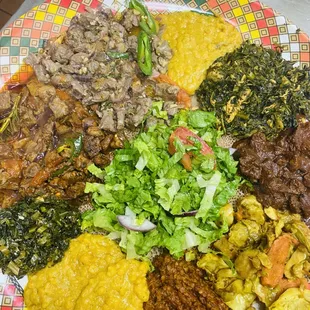 Our meat combo and veggie combo