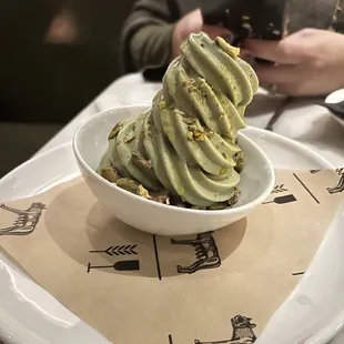 Pistachio ice cream