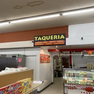 the inside of the store