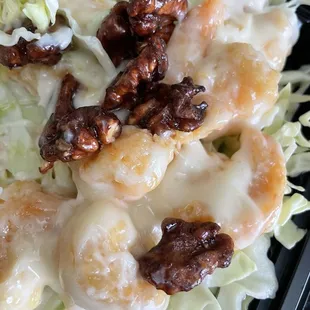 Walnut Shrimp - delicious! A little heavy on the mayo but u can ask for it on the side.