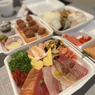 food, sushi and sashimi, sashimi, sushi