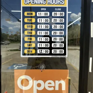 &quot;Open&quot; sign, which is a lie. Wasted my time