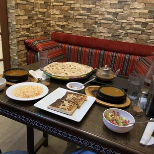 Entire meal including secluded seating area