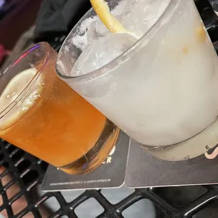 Moment in the City (left) and the Coconut Margarita with Coc Lopez