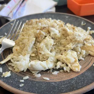 Hibachi - chicken and white rice.