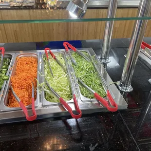 More from the hibachi ingredients bar.