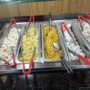 More ingredients for the hibachi.