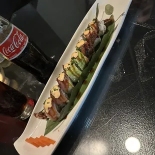 a plate of food on a table