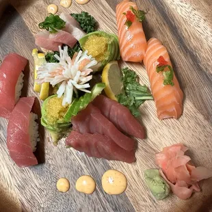 Chef Choice Sashimi; Tuna &amp; Salmon Nigiri