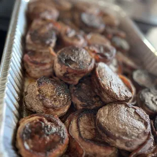 Bacon wrapped filet mignon!! client requested
As self serve!! Delish!!