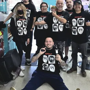 FRIDAY THE 13TH  .... SPORTING OUR SHIRTS