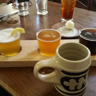 Beer flight. Old Stitch is awesome