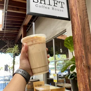 White mocha w/ a pump of raspberry syrup