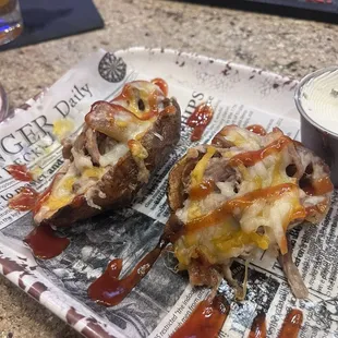 Appetizer loaded skins