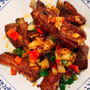 ribs, food