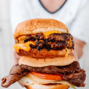 double Bbq Cheese Burger and deluxe Teri Burger