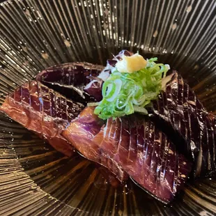 Fried Eggplant with Dashi