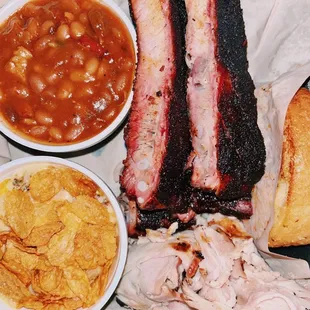 Rib and Rib &amp; Meat Dinner