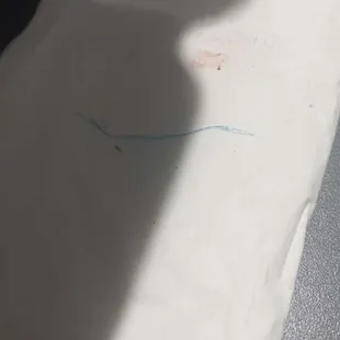 Plastic fried in my katsu