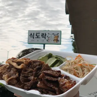 SDR combo Double brisket and marinated short rib!