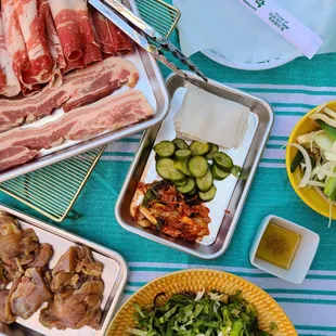 Grab your take-out uncooked meats and sides @shikdorak!