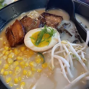Miso pork ramen bowl