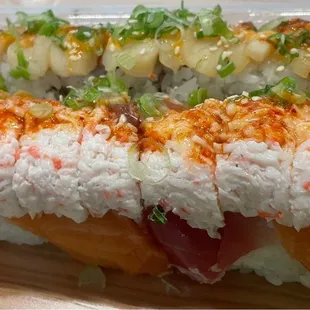 sushi and sashimi, sashimi, sushi, food