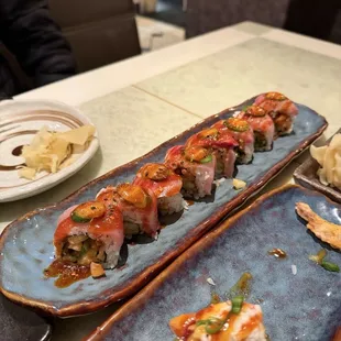 food, sushi and sashimi