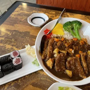 Curry Katsu Don &amp; Tekka Maki
