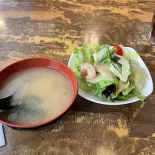 Miso Soup &amp; Salad