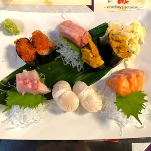 sushi and sashimi, sushi, food, sashimi