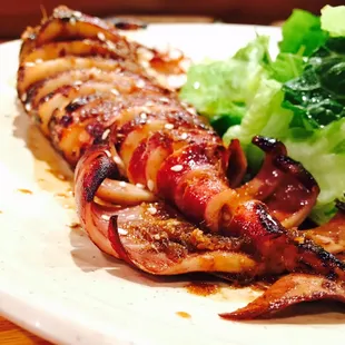 Grilled Ika with a ginger soy sauce my fave!!! :)....