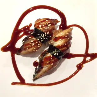 Eel sushi So pretty &amp; tasty :)