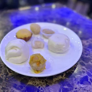 a plate of food on a table