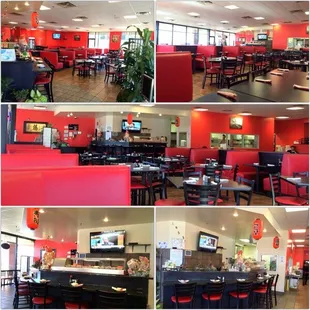 sushi and sashimi, interior