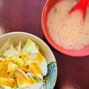 Salad and soup (canme with lunch combos)