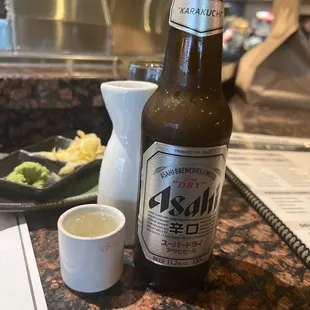 House sake &amp; asahi