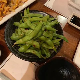 Spicy Garlic Edamame