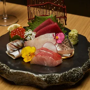 sashimi, sushi, sushi and sashimi, food
