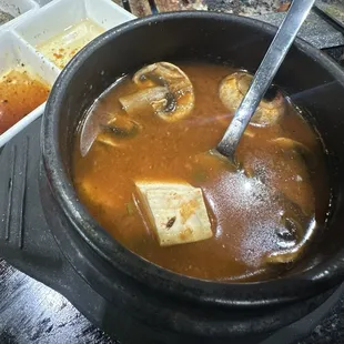 Soup and a cockroach